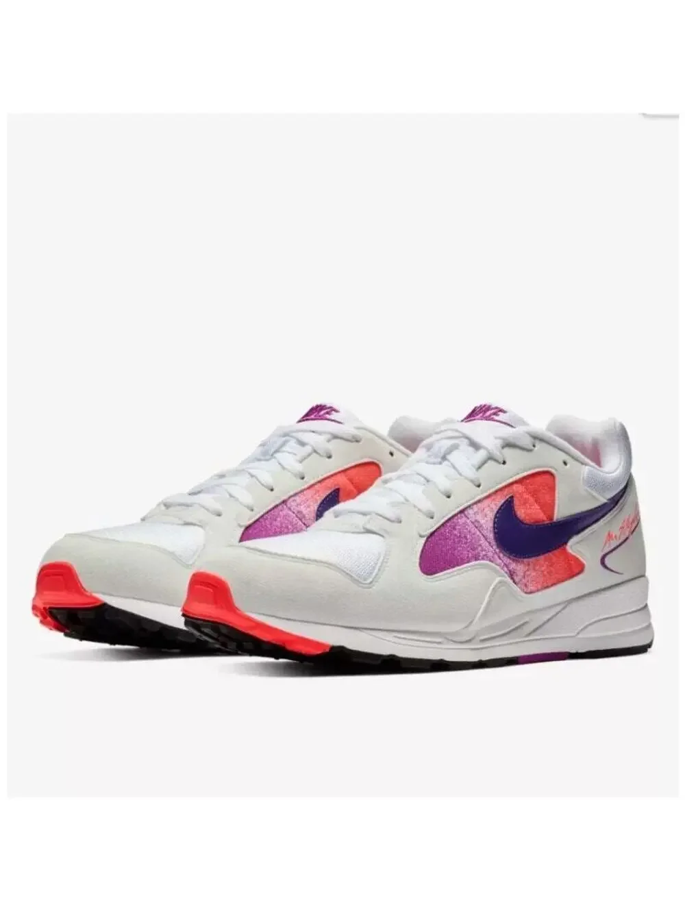 NEW Nike Air Skylon 2 Sneaker Shoes Lace-Up White Court Purple Solar Red Girls 4